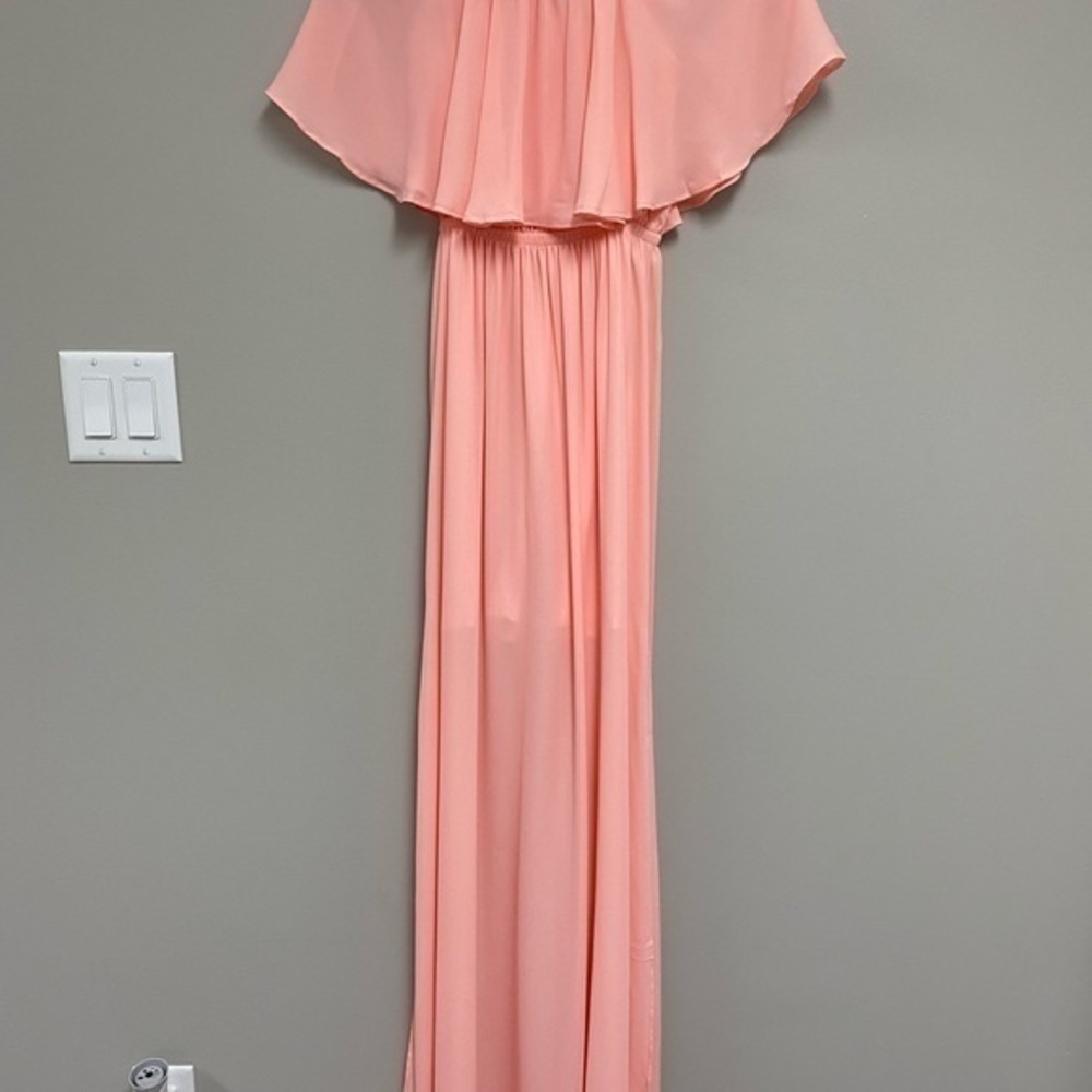 NWT SMYM Hacienda Maxi Dress in Frost Pink Crisp - Picture 3 of 9